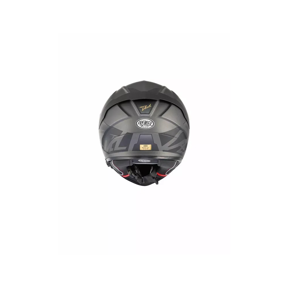 Casco Devil MN — XL, gris mate, integral